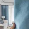 Rideau moderne salon fenêtre rideaux européens bleu 90% occultant assombrissement chambre rideaux