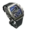 Richardmill Tourbillon Watch Automatic Mechanical Wristwatches Wrist Swiss Watches Series Lifestyle Timing Code Table Titanium RM72 01 Wn FU27 SZ73