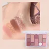 Eye Shadow MISS LARA 12color Eyeshadow Palette Chocolate Color Earthy Pearly Matte Glitter 230816