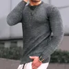 Men's Sweaters Fashion Casual Long sleeve Slim Fit Basic Knitted Sweater Pullover Male Round Collar Autumn Winter Tops Cotton Tshirt 230815