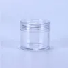 Kosmetisches leeres Glas 20 ml/20 Gramm transparent kleine runde Flasche klarer Plastiktopfbehälter für Gesichtscreme Lidschatten Probe Nagelkunst Stor Wrhs