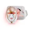 Ansiktsmassager PDT LED -mask podynamisk 8 färg cleopatra led mask 630 nm rött ljus smart touch ansikte nackmaskin 230815