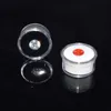 Small Loose Diamond Gemstone Display Box Round Jewelry Show Box Case Container Holder with Clear Top Lids and Sponge White and Black Nwmjs