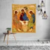 Wandteppiche Ikone Christi Der gerechte Richter heiliger Prophet Jesus Auferstehung demütig heilig im Herzen Wandteppich von ho me lili wall dekor 230816
