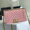 Designer Bag Shoulder Handbags Caviar 2 Cs Boy Classics Flap Chain Bags Large Capacity Top Quality Multifunctional Diamond Lattice A Best Christmas Gift