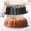 Formy do pieczenia 9 lub 10-calowe pęknięte ciasto rurowe Paty Non-Stock Large Bundt Matce do stali węglowej Tin Bakeware 0928