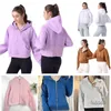 Scuba Dupes Hoodie Half-Lat Half Zip Damen-Yoga-Anzug Designer-Kapuzenpullover Damen-Fitnessstudio Sportbekleidung Outdoor-Sport Jogging-Kapuzenpullover Dick langärmelig mit Fleece5