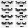 False Eyelashes 25 MM Lashes Wholesale 3050 Pairs 3D Mink Eye Handmade With Tray No Box NaturalThick Long Makeup 230816