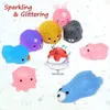 Decompression Toy 10/50PCS Mini Squishy Toys Mochi Squishies Kawaii Animal Pattern Stress Relief Squeeze Toy For Kids Boys Girls Birthday Gifts 230816