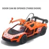 Diecast Modelo 1 36 Alloy Car Metal Pull Back Simulation Toy Boy Sports Ornament With to Ople the Door Gift Car Toy 230815