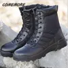 Safety Shoes Fashion Men Boots Winter Outdoor Leather Military Breathable Army Combat Plus Size Desert Walk Autumn 230816