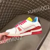 2023 Nieuwe hete luxe designer sneakers dames schoenen klassieke kalfsleer sneakers casual stijl lederen trainers veter sport trein schoenen maat 39-44 rd1011