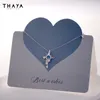 Collane a ciondolo Thaya Design originale Donne 2023 Collana di cristallo alla moda 100 S925 Silver Eleganti gioielli fine 230816
