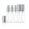 Mini Fine Mist Clear 10ml 1/3OZ Atomizer Glass Bottle Spray Refillable Fragrance Perfume Empty Scent Bottle W/ Aluminum Sprayer Kdplh