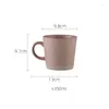 Muggar 12 färger Vintage Ceramic Cup Minimalist Office Teacup Couples Exclusive Style Stoare Mug Coffee