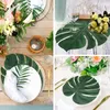 Faux Floral Greenery 48 96pcs искусственные тропические пальмовые листья гавайские гавайские сафари сафари для вечеринки.