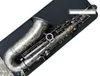 Bästa kvalitet Frankrike 802 Black Matte Musical Instrument Saxophone E Flat Alto Saxophone Black Sax Mouthpieces Case