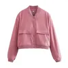 Jackets femininos Vintage Mulheres Bomber Moda