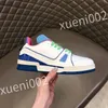 2023 Nieuwe hete luxe designer sneakers dames schoenen klassieke kalfsleer sneakers casual stijl lederen trainers veter sport trein schoenen maat 39-44 rd1011