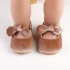 Primeiro Walkers Baywell Baby Princess sapatos infantis algodão arco de borracha não deslizante Sapato de caminhada de borracha não deslizante