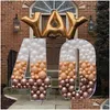 Feestdecoratie 1m nt Big Number 1 2 3 4 5 Ballonvulingsdoos Stand Diy Baby Birthday Organic Mozaïek Decor Frame Jubileum Drop de Dhymx