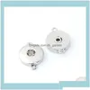 Bedelarmbanden 18 mm sier legering Noosa gember uitwisselbare accessoires voor button diy accessoire ra14p io02x drop levering sieraden dhwg2