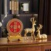 Objetos decorativos recrutam riqueza em tesouro grande dinheiro de cobre super feng shui sala de estar biqueu rack decoração 230815