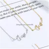 Collane a sospensione collana d'amore personalizzata 925 Sterling Sier Zircon Letter Gioielli per le donne Droping Delivery Pendianti DHWBC