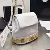 Sırt çantası tasarımcısı çanta çanta madeni para zincirleri çanta lüks gerçek deri zincirler sırt çantaları omuz çapraz gövde kadın küçük seyahat çantası elmas kafes çanta