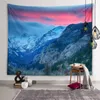 Wandteppiche Mountains Lake Blumen Wandkunst dekorative ästhetische Wandteppiche Kulisse Wanddekoration Wohnzimmer Schlafzimmer Zimmer Home Decor Tapestry R230815