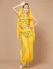 Stage Wear 4pcs Define o sutiã da saia superior egypt Belly Dance Dança Traje Bollywood Dress Bellydance Dançando fantasia cigana