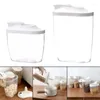 Garrafas de armazenamento 1/1.5L PP Caixa de alimentos com tampas de tampas de umidade Organizador de grãos Acessórios de cozinha Bom recipiente de vedação