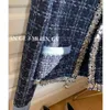 سترات المرأة kusahiki tweed المعطف القصير للنساء الأزياء الأنيقة خارج الملابس كارديجان قمم الكورية السببية الأكمام طويلة الأكمام مفتوحة 230815