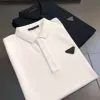 Mens T Shirt Polos أنماط الصيف الساخنة تطريز مع الحروف المحملات القصيرة القمصان غير الرسمية من طية طية طية طية أعناق القمم الحجم الآسيوي S-4XL