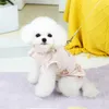 Vestuário para cães roupas de animais de estimação Primavera e colete de verão VIP TEDDY CORDADE DE TRUSTRA DE TRAÇÃO DE Urso marrom