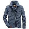 Herrjackor Taktiska kläder Militär Casual Man Stylish Bomber Male Heat Big Size Denim Jacket 2023