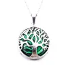 ペンダントネックレス自然な丸い宝石の生命の木の木の木の木
