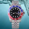 Męskie zegarek Glide Lock Luksusowa ceramiczna ramka Sapphiremechaniczne zegarki podwodne 2813 Pasku ze stali nierdzewnej Sapphire Mirror 50m Wodoodporne RELOJ DE LUJO
