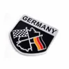 Metal Aluminium Car Emblem Badge Decalge Sticker Racing Motorsport Germany German Flag para VW Benz BMW Audi 256o