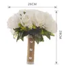 Hochzeitsblumen künstlicher weißer Bouquet handgefertigte Perle Braut Mariage Dekoration Buque de Noiva