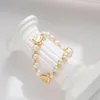 Strand Luxury Natural Freshwater Baroque Pearl нерегулярные металлические аксессуары браслеты для женщин моды для девочек подарки ювелирные изделия