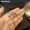 Charm Bracelets Baroque Style White Zircon Spider Pendant 3-Layer Chain Bracelet For Women's Party Jewellery Gifts 230815