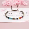 チャームブレスレットYastyt Boho Miyuki Bracelet for Women Friendshion Jewelry Tila Beads調整可能なジュエリービーズパルスラMujer Femme