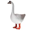 Decoratieve objecten Zwaan ornamenten Craft Decoratie Desktop Plastic Indoor Simulatie Goose Figurine Creatief standbeeld Outdoor Schattig 230815