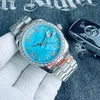 Novos Mems e Mulheres Relógio Designer de Alta Qualidade Movimento Automático Relógio de Diamante 41mm36mm Diamante À Prova D 'Água Safira Vidro Relógio Luxo Data Watchpatek