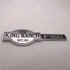 Özel Krom Kahverengi ve Black King Ranch Est 1853 F150 Araba Amblem Rozeti Çıkartma İsim Logosu Logo281S227E