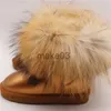 Botas clássicas Fox Fur 2023 Botas para meninos meninos Botas de neve genuíno Inverno Inverno Sapatos infantis de pelúcia Botas crianças Zapatos J230816