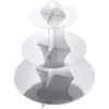 Baking Moulds Cupcake Stand For 24 Cupcakes 3-Tier Round Cardboard Tower Birthday Baby Bridal Shower Party Supplies