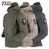 Mens Jackets Shark Skin Soft Shell Tactical Jacket Men Fleece Army Military Waterproof Combat Mens Jackets Hooded Hunting Windbreaker Coats 230815