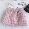 Kleidungssets Kinder 2pcs Tweed Cloth Girl Fashion Spring Winter Kinder Anzüge für 1 10ys elegantes süßes Outfit 230815
